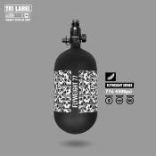 PRO DNA - SYSTEME AIR COMPLET 4500 PSI - BOUTEILLE INFAMOUS FLYWEIGHT + REGULATEUR PRESET BONES - 77 CI - BLACK