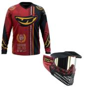 JT PAINTBALL - PACK 40th ANNIVERSARY - 1x MASQUE JT PROFLEX INCLUS 2x ECRANS + 1x JERSEY COLLECTOR - TAILLE 2XLARGE