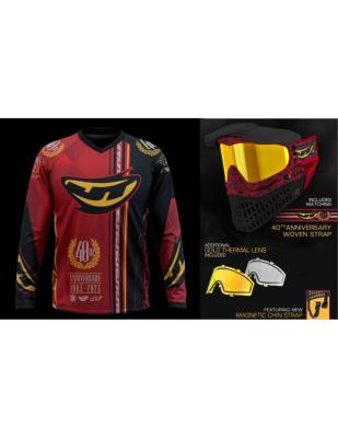 JT PAINTBALL - PACK 40th ANNIVERSARY - 1x MASQUE JT PROFLEX INCLUS 2x ECRANS + 1x JERSEY COLLECTOR - TAILLE 2XLARGE