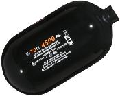 BUNKERKINGS - BOUTEILLE AIR 4500 PSI BK FN 70ci / 1,15 L - BLACK BK KNIFE