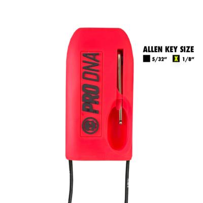 INFAMOUS - PRO DNA SET-STOP BARREL COVER - CAPOTE DE CANON AVEC CLE DE REGLAGE 1/8 -  RED