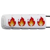 EXALT - CAPOTE DE CANON BAYONET - FIRE EMOJI - WHITE